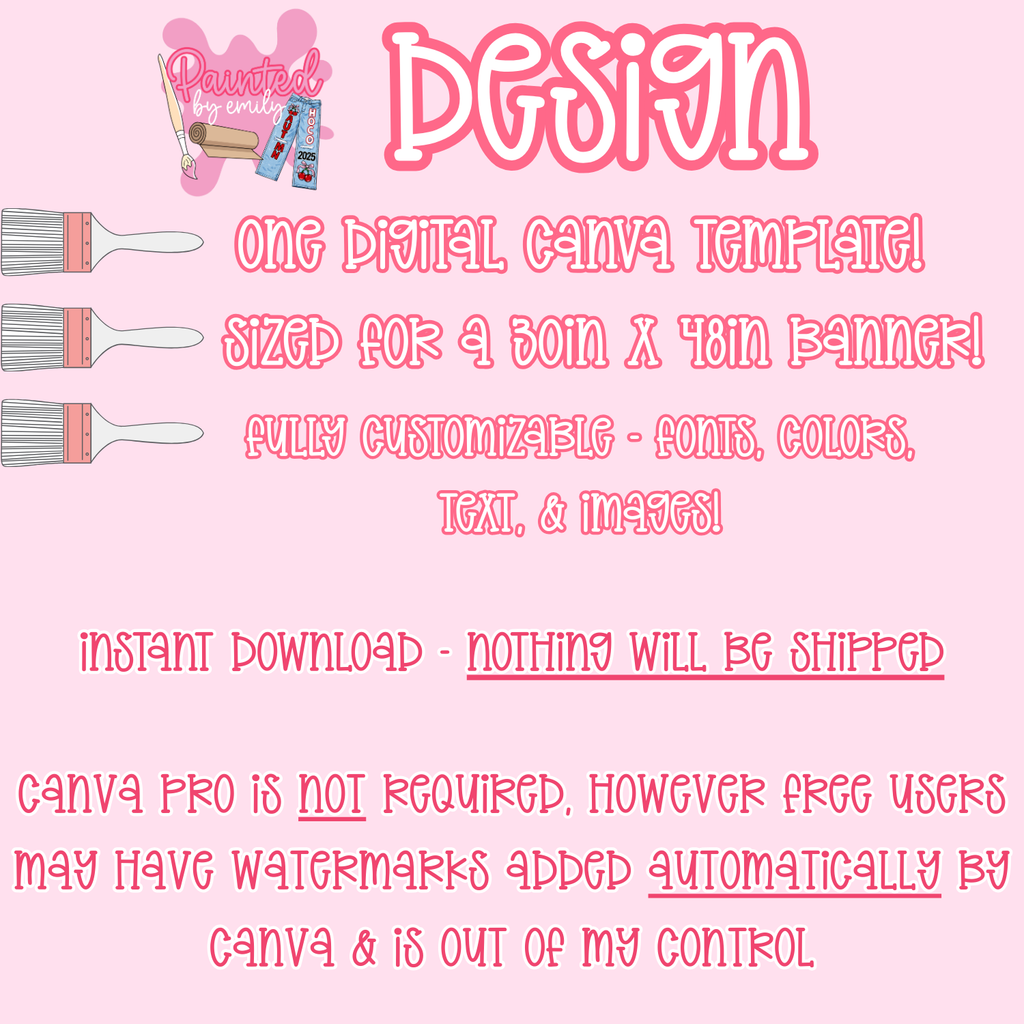 90’s Themed Birthday Banner Template