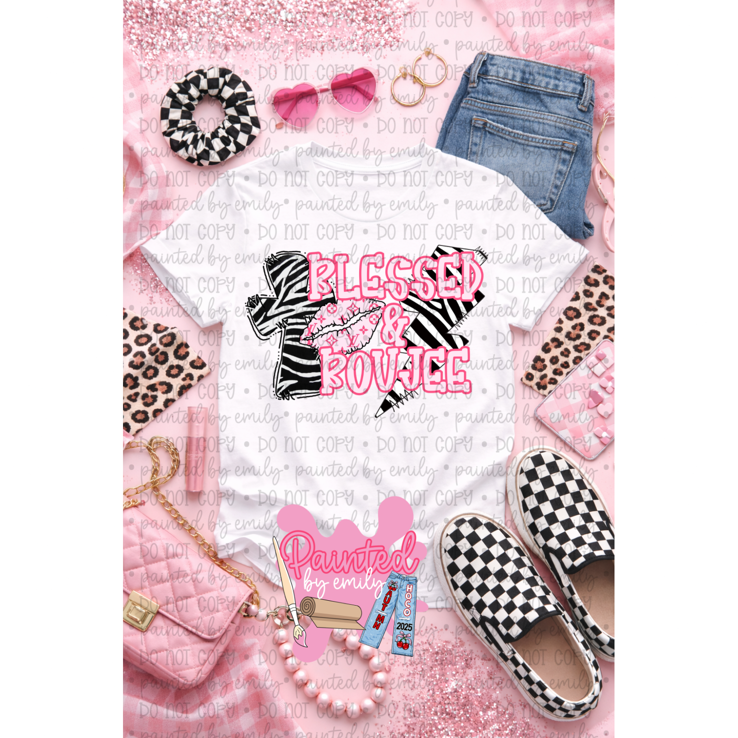 Blessed & Boujee PNG
