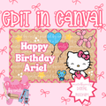 Hello Kitty Birthday Banner Template