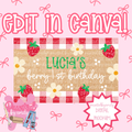 Berry 1st Birthday Banner Template