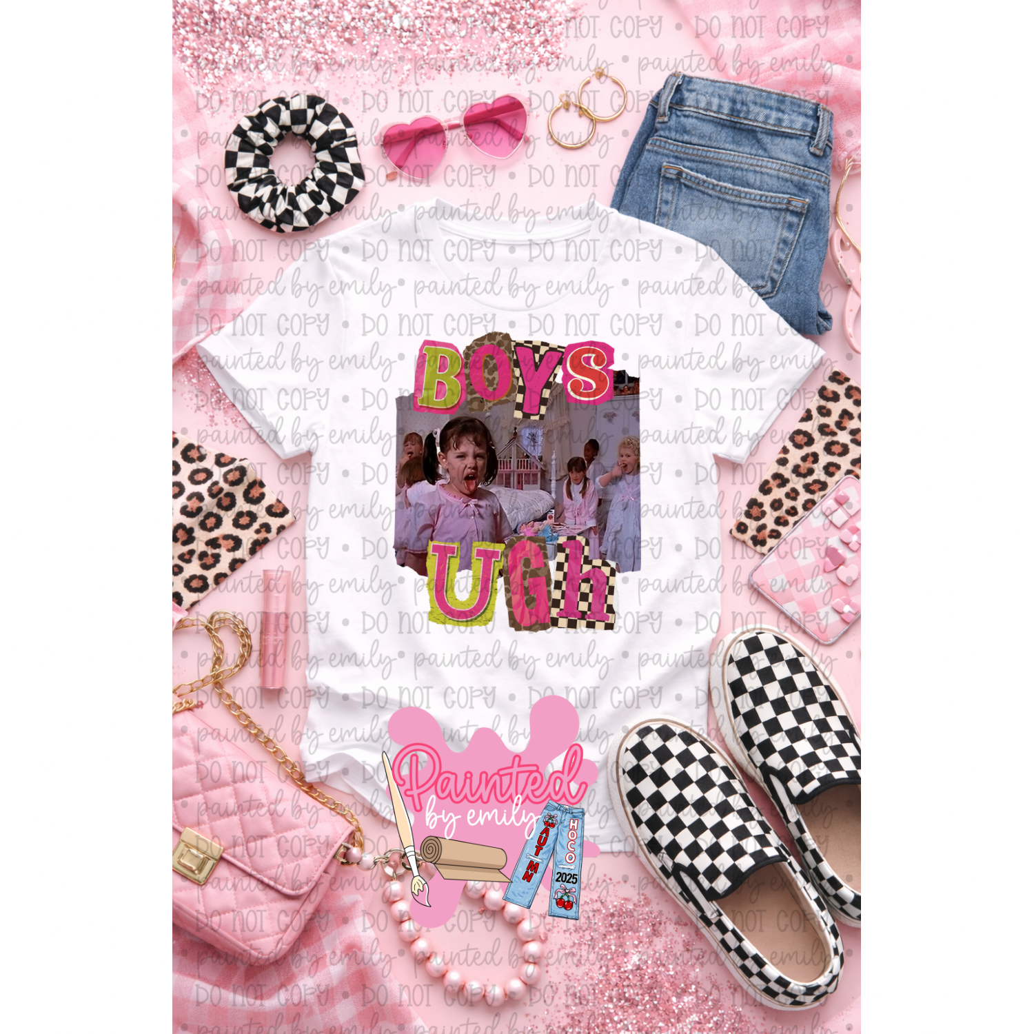 Boys UGH Retro Scrapbook PNG