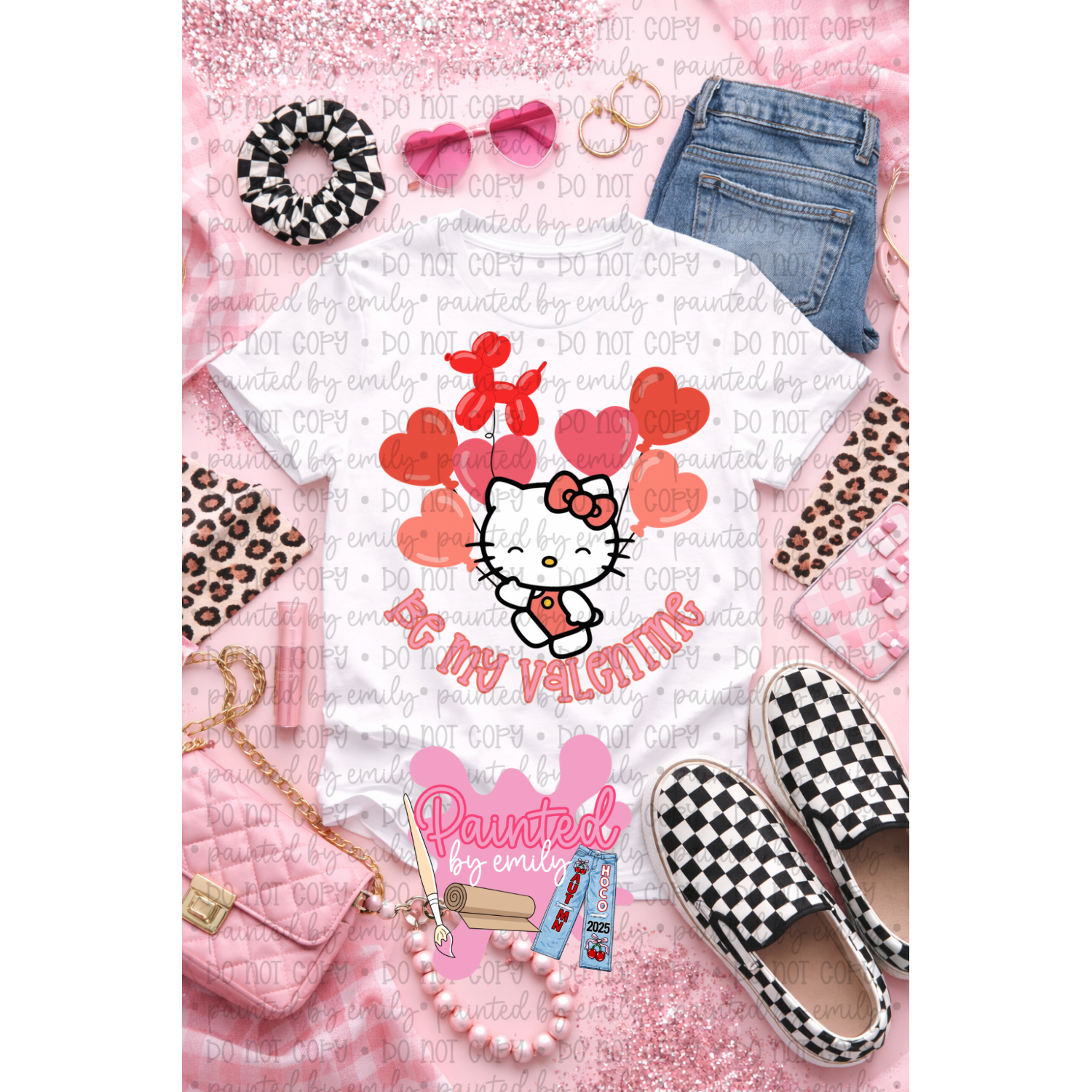 Cute Cat Valentine PNG