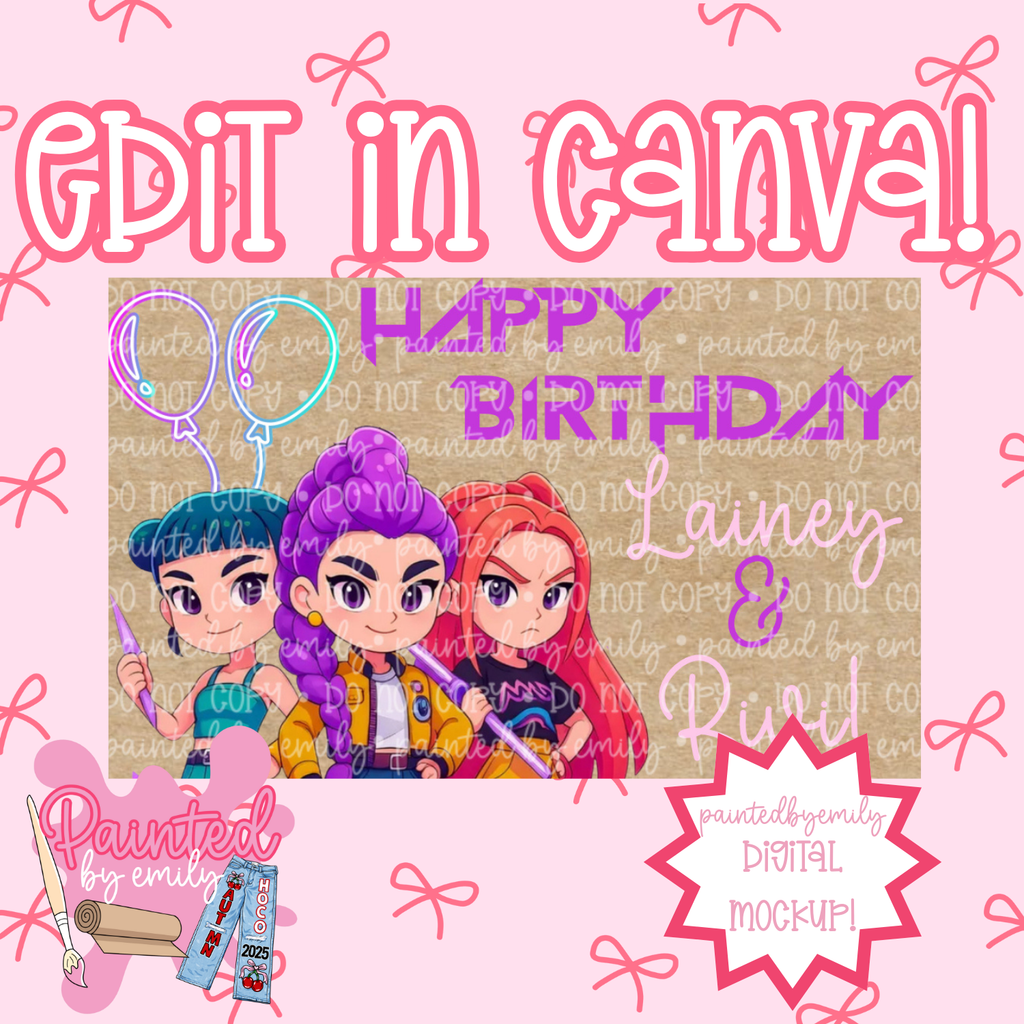 K-Pop Hunters Banner Template