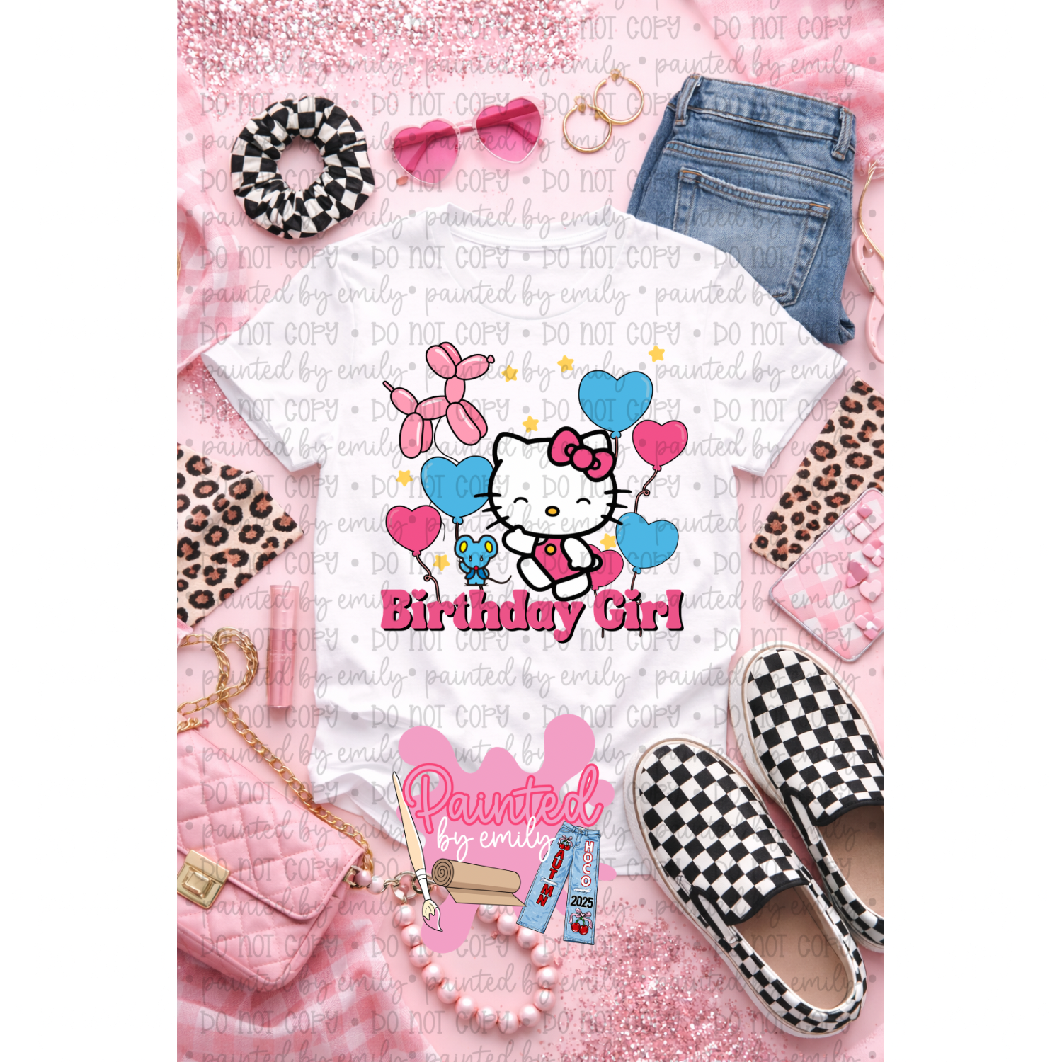 Cute Cat Birthday PNG