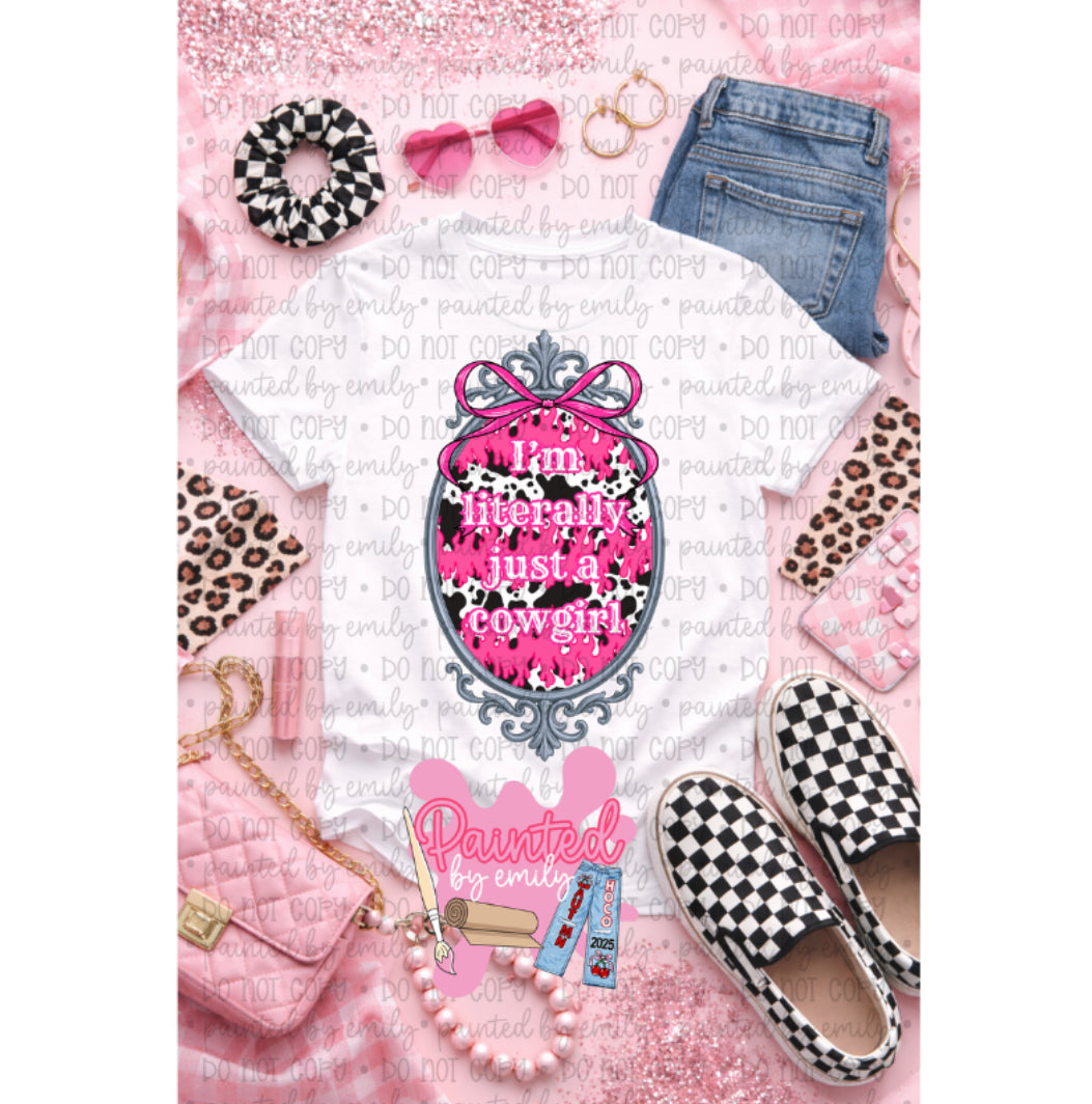 Pink Just A Cowgirl PNG